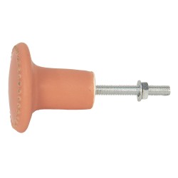 Clayre & Eef Türknauf Ø 4 cm Orange Goldfarbig Keramik