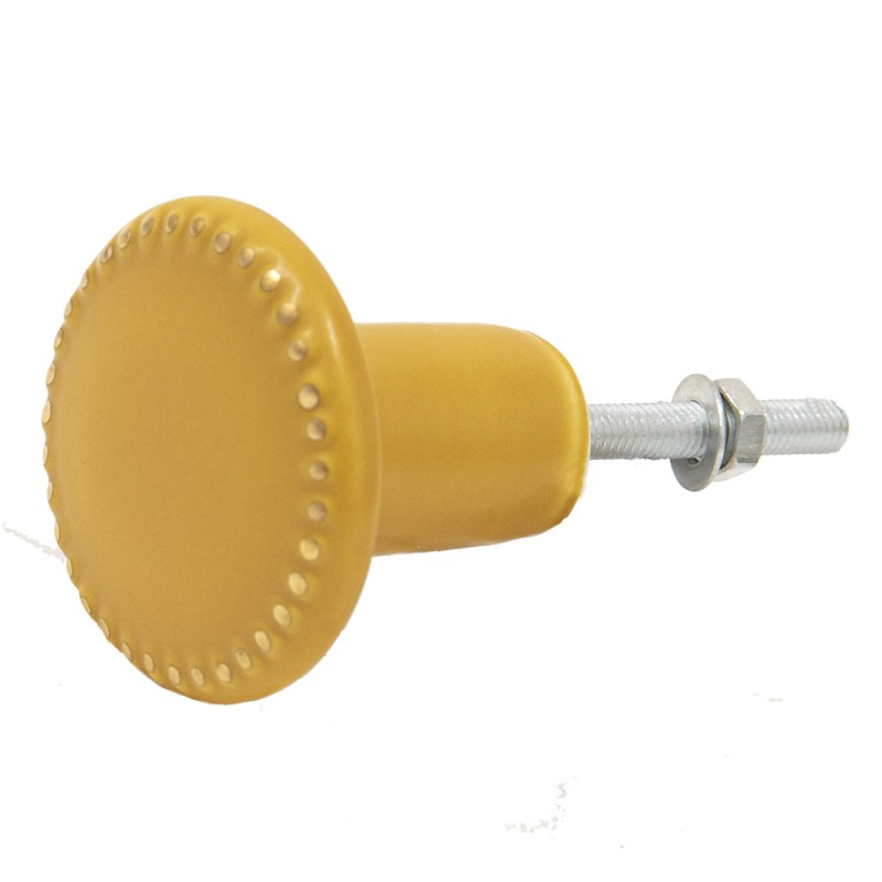 Clayre & Eef Pomello Ø 4 cm Giallo Color oro Ceramica