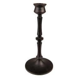 Clayre & Eef Candelabro 23 cm Nero Alluminio