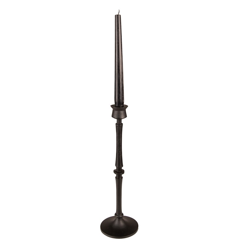 Clayre & Eef Kerzenständer 33 cm Schwarz Aluminium