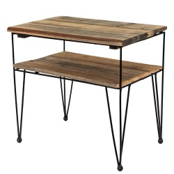 Clayre & Eef Table d'appoint 38x26x36 cm Marron Bois