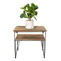 Clayre & Eef Beistelltisch 38x26x36 cm Braun Holz