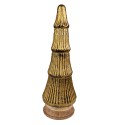 Clayre & Eef Decorazione di Natalizie Albero di Natale 44 cm Color oro Legno Vetro