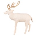 Clayre & Eef Figurine Deer 33 cm Beige Paper Iron Textile