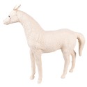 Clayre & Eef Beeld Paard 46 cm Beige Papier Ijzer Textiel