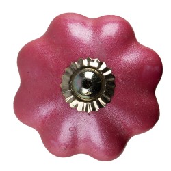 Clayre & Eef Door Knob Ø 4 cm Pink Ceramic