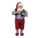 Clayre & Eef Figurine Santa Claus 28 cm Red Textile on Plastic