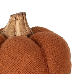 Clayre & Eef Decorazione Zucca 10 cm Arancione Tessuto