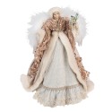 Clayre & Eef Christmas Decoration Angel 40 cm Beige Pink Plastic