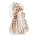 Clayre & Eef Decorazione di Natalizie Angelo 35 cm Beige Rosa  Plastica