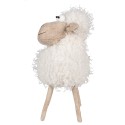 Clayre & Eef Beeld Schaap 30 cm Wit Kunststof