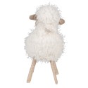 Clayre & Eef Beeld Schaap 30 cm Wit Kunststof