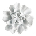 Clayre & Eef Deurknop Bloem Ø 6cm Wit Keramiek