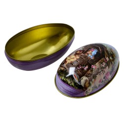 Clayre & Eef Decoration Egg 11 cm Purple Aluminium