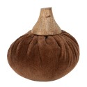 Clayre & Eef Decoration Pumpkin Ø 9x8 cm Brown Fabric