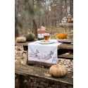 Clayre & Eef Decoration Pumpkin Ø 9x8 cm Brown Fabric