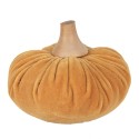 Clayre & Eef Decorazione Zucca Ø 12x10 cm Arancione Tessuto