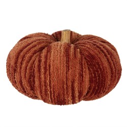 Clayre & Eef Decoration Pumpkin Ø 25x16 cm Orange Fabric