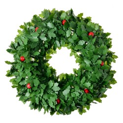 Clayre & Eef Christmas wreath Ø 40 cm Green Plastic