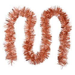 Clayre & Eef Christmas garland 200 cm Copper colored Plastic