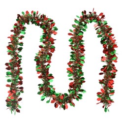 Clayre & Eef Christmas garland 200 cm Red Plastic