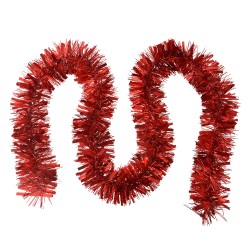 Clayre & Eef Christmas garland 200 cm Red Plastic