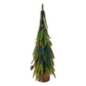 Clayre & Eef Kerstdecoratie Kerstboom 12x12x38 cm Groen Kunststof