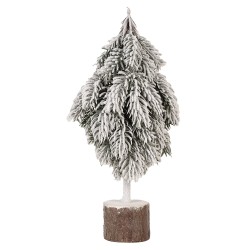 Clayre & Eef Kerstdecoratie Kerstboom 15x12x33 cm Groen Kunststof