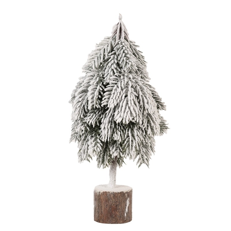 Clayre & Eef Décoration de Noël Sapin de Noël 15x12x33 cm Vert Plastique