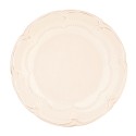 Clayre & Eef Breakfast Plate Ø 21 cm Beige Ceramic Round