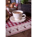 Clayre & Eef Tasse mit Untertasse 150 ml Beige Keramik Rund