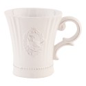 Clayre & Eef Mug 300 ml White Ceramic Round