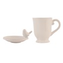 Clayre & Eef Tasse 300 ml Beige Keramik Rund Vogel