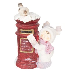 Clayre & Eef Decoration Mailbox 39 cm Red Polyresin