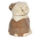 Clayre & Eef Statuetta Cane 20x18x26 cm Marrone Beige Ceramica