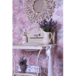 Clayre & Eef Blumentopf 12 cm Violett Keramik