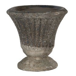 Clayre & Eef Planter 9 cm Grey Ceramic