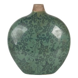 Clayre & Eef Vase 23x11x26 cm Grün Keramik Oval