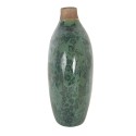 Clayre & Eef Vase 23x11x26 cm Green Ceramic Oval