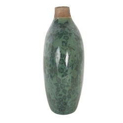 Clayre & Eef Vase 23x11x26 cm Vert Céramique Ovale