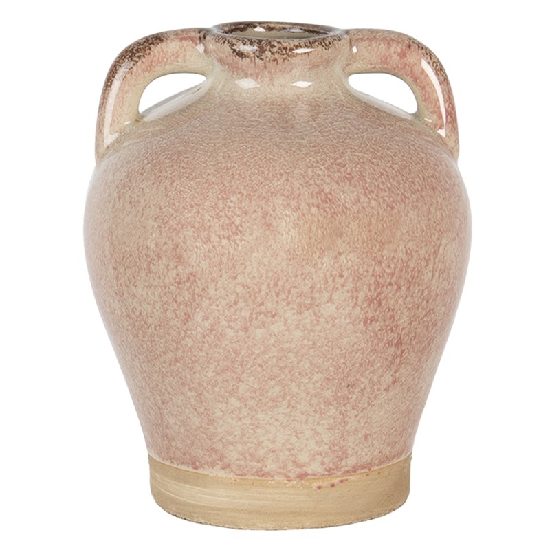 Clayre & Eef Vase Ø 16x20 cm Rose Céramique Rond