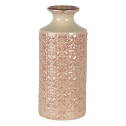 Clayre & Eef Vase Ø 13x30 cm Rose Céramique Rond