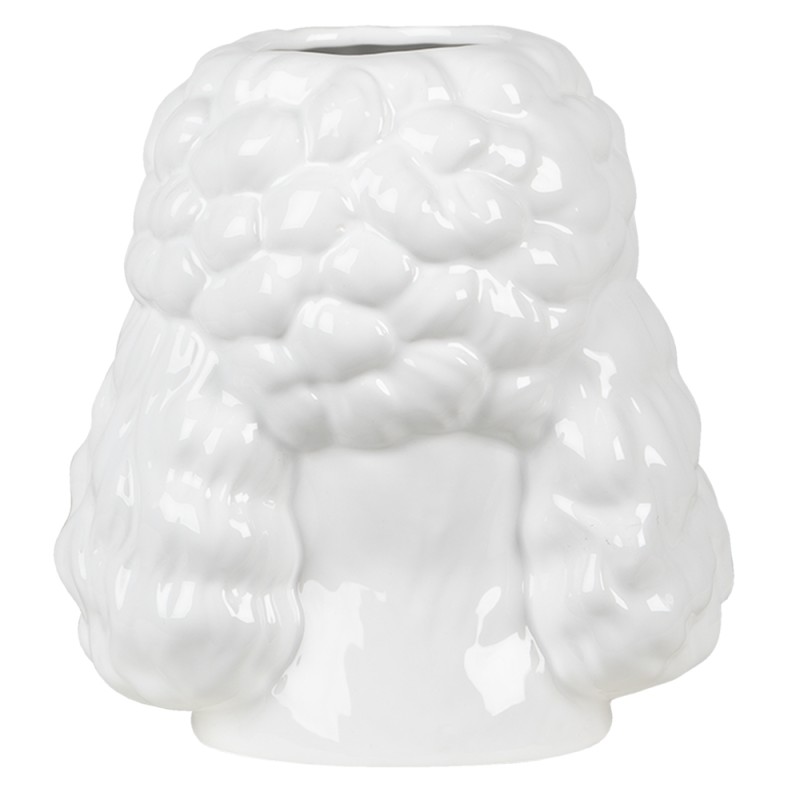 Clayre & Eef Planter 18x18x19 cm White Porcelain