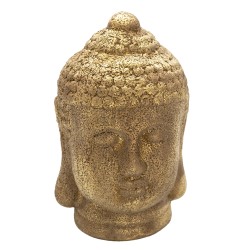 Clayre & Eef Figurine Bouddha 23 cm Couleur or Céramique Rond