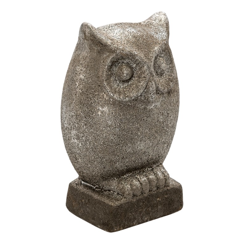 Clayre & Eef Figurine Owl 23 cm Grey Ceramic