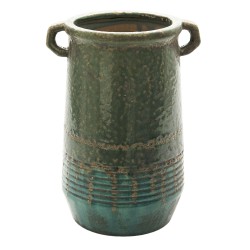 Clayre & Eef Vase Ø 16x26 cm Grün Keramik