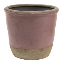 Clayre & Eef Bloempot  Ø 19x19 cm Roze Beige Keramiek Rond