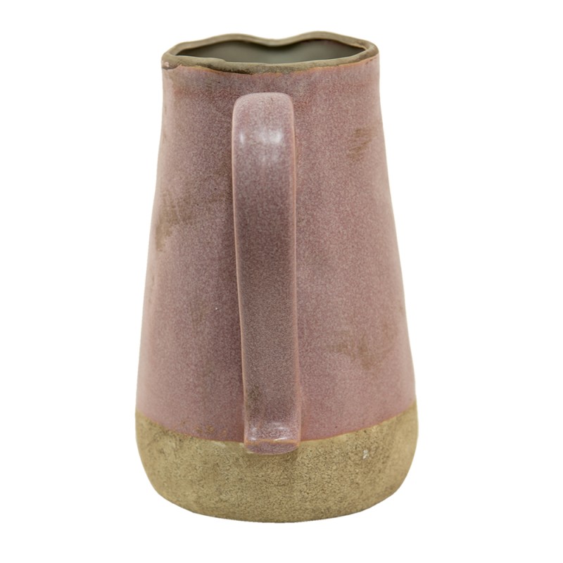 Clayre & Eef Brocca decorativa 2200 ml Rosa Beige Ceramica