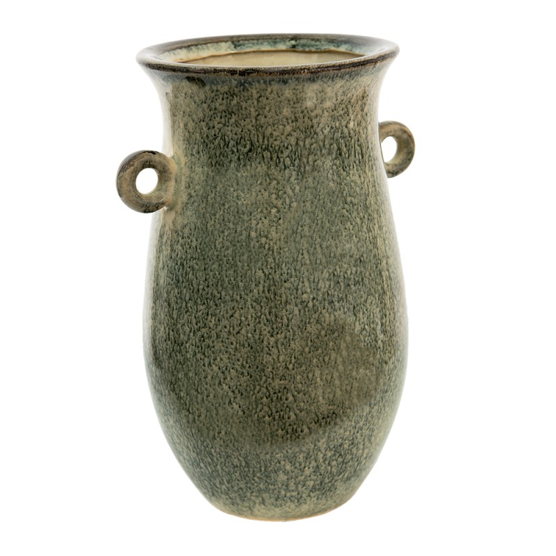 Clayre & Eef Vase 18x14x26 cm Vert Céramique