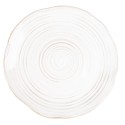 Clayre & Eef Assiette de petit déjeuner Ø 18 cm Beige Céramique Rond